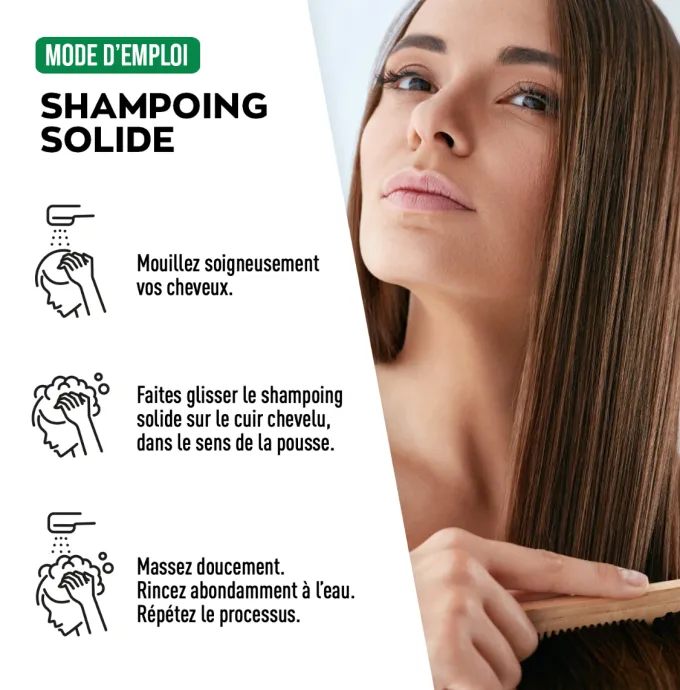 Shampoing Solide Certifié Bio - Purifiant - 80 g