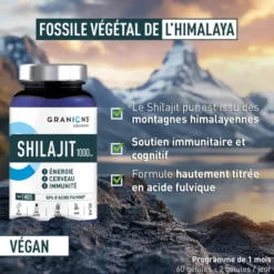 Shilajit 1000 mg 60 gélules