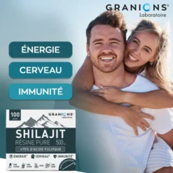 Shilajit pur en résine - 500mg