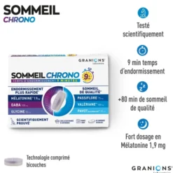 Sommeil Chrono - GABA, Mélatonine & Passiflore