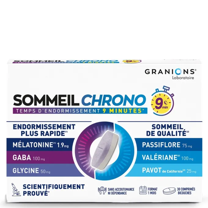 Sommeil Chrono - GABA, Mélatonine & Passiflore