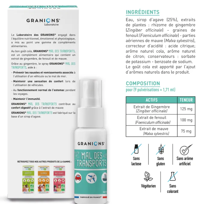 Spray mal des transports