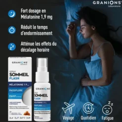 Spray mélatonine sommeil