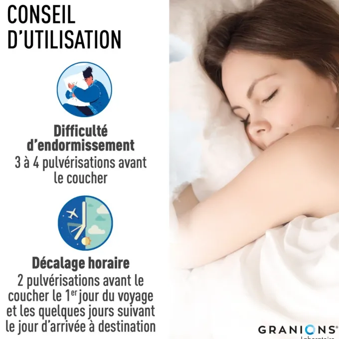 Spray mélatonine sommeil