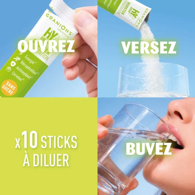 Sticks hydratation Électrolytes HYDROP - Mangue Passion