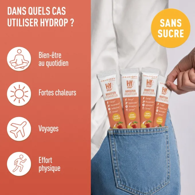 Sticks hydratation Électrolytes HYDROP - Pêche