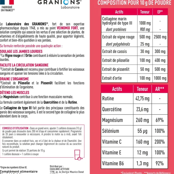 VEINOMIX FORT COLLAGENE MARIN