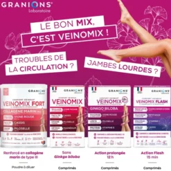 Veinomix fort Lot de 3 mois