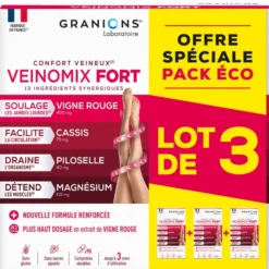 Veinomix fort Lot de 3 mois