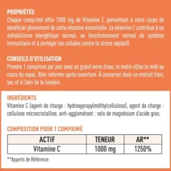 Vitamine C 1000 mg - Format éco 6 mois