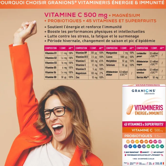 Vitamineris Energie & Immunité