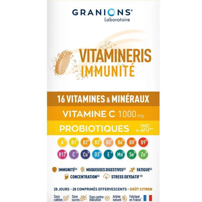 Vitamineris Immunité 1000mg - 28 comprimés