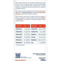Vitamineris Énergie 1000mg - 28 comprimés