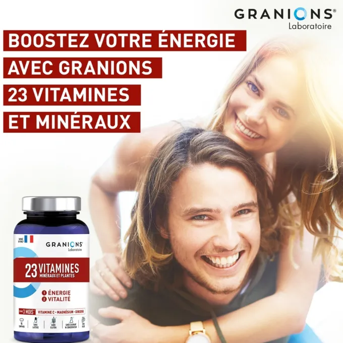 23 Vitamines Minéraux et Plantes 90 comprimés