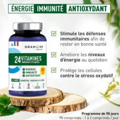 24 Vitamines Minéraux et Plantes 90 comprimés