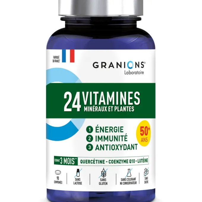 24 Vitamines Minéraux et Plantes 90 comprimés