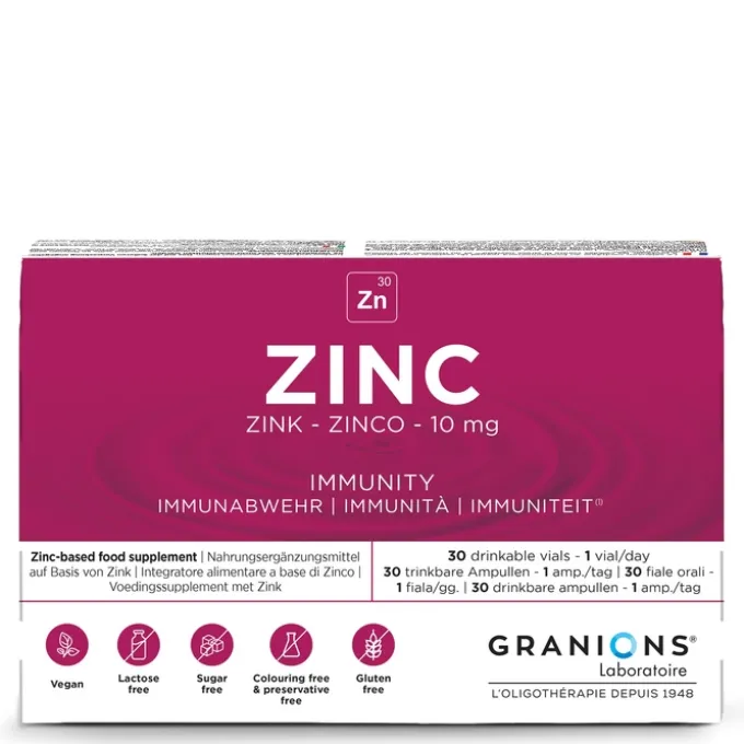 Zinc 10 mg - 30 ampoules